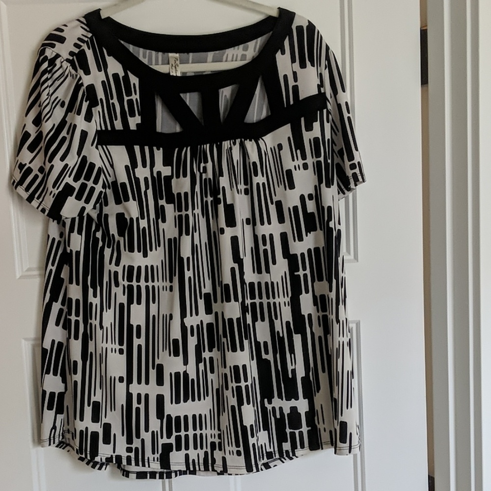Black and White blouse